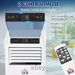 HOMCOM Mobile Air Conditioner With Remote Control Cooling Sleeping Mode 9000BTU