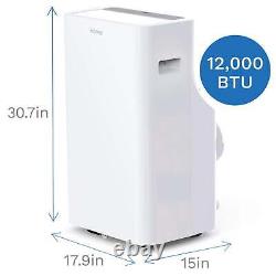 HOmeLabs 12000 BTU Portable Air Conditioner (new CEC 8000 BTU) Quiet AC Unit