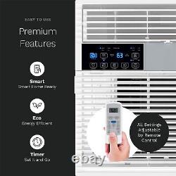 HOmeLabs Window Air Conditioner with Eco Mode, LED Panel, and Remote Control