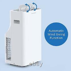 HOmelabs Portable Air Conditioner 14000 BTU (DOE 8600 BTU) Quiet AC Unit, White