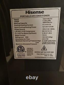 Hisense 10,000 Btu Dual Hose Portable Air Conditioner With Heat