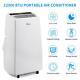 Home 12000 Btu (8250 Btu Cec) Portable Air Conditioner Cooling Dehumidifier New