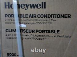 Honeywell 8,000 BTU Portable Air Conditioner with Dehumidifier in Black&White