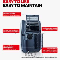 Honeywell Classic Portable Air Conditioner with Dehumidifier & Fan Cools Rooms u