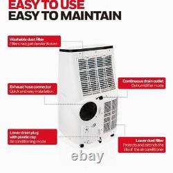 Honeywell Portable Air Conditioner With Dehumidifier 12000-BTU Black White