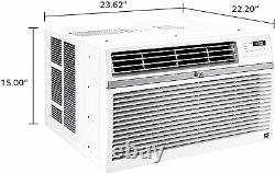 LG 12,000 BTU 115-V Window Air Conditioner with Remote, White