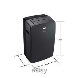 LG 12,000 BTU ASHRAE 115-Volt Portable Air Conditioner with Remote, Gray