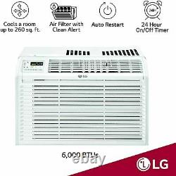 LG 6000 BTU 3-Speed 260 Sq. Ft. Window Air Conditioner