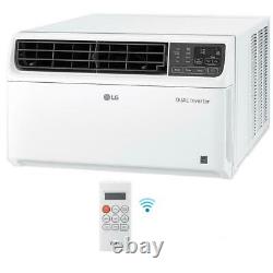 LG Energy Star 9,500 BTU 115V Dual Inverter Window Air Conditioner with Wi-Fi