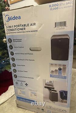 Midea 3-in-1 Portable Air Conditioner / Dehumidifier / Fan 12,000 BTU ashrae