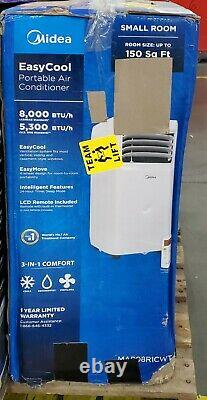 Midea Easy Cool 3-in-1 Portable Air Conditioner 8000 BTU, 150sq-ft (MAP08R1CWT)