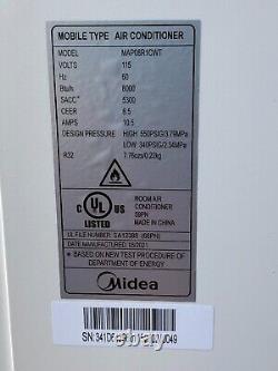 Midea Portable Air Conditioner 8000 BTU MAP08R1CWT Parts or Repair Blows Cold