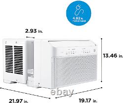 Midea U Inverter Window Air Conditioner 8,000BTU, U-Shaped AC with Open Window F