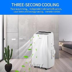 New 12000BTU (8000BTU DOE) Portable Air Conditioner Dehumidifier Home Office
