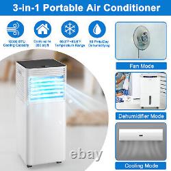 Portable 10000 BTU Air Conditioner 3-in-1 Air Cooler with Fan Mode &Dehumidifier