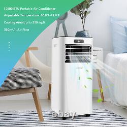 Portable 10000 BTU Air Conditioner with Remote Control 3-in-1 Air Cooler with Drying