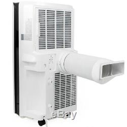 Portable 14000 BTU Air Conditioner Dehumidifier AC Fan LCD + Window Kit- White