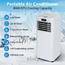 Portable 8000 BTU Air Conditioner 3-in-1 AC Unit Dehumidifier with Remote Control