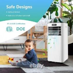 Portable 8000 BTU Air Conditioner 3-in-1 Air Cooler with Fan Mode & Dehumidifier