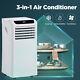 Portable 8000 Btu Air Conditioner 3-in-1 Air Cooler With Fan Mode &dehumidifier Us
