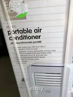 Portable 8000 BTU Air Conditioner 3-in-1 Dehumidifier With Remote New Easy Home
