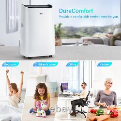 Portable 8150BTU Air Conditioner & Dehumidifier, White