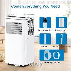 Portable Air Conditioner 10000 BTU 4in1 AC/Fan/Dehumidifier/Sleep 2 Speed Remote
