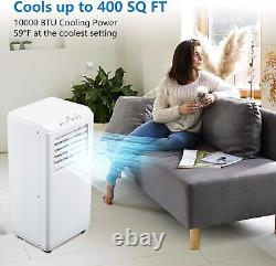 Portable Air Conditioner 10000 BTU AC Cooler Fan Dehumidifier 2 Speed 450 Sq. Ft