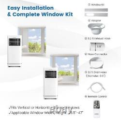 Portable Air Conditioner 10000 BTU Mini Air Cooler Fan With Dehumidifier & Remote