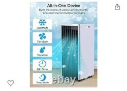 Portable Air Conditioner 10,000 BTU AC, Dehumidifier, Fan Modes Remote Cntrl