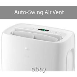 Portable Air Conditioner 12000 BTU 2-Speed Timer Automatic Shutoff White
