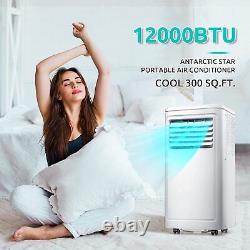 Portable Air Conditioner 12000 BTU, Remote Control, Cools 300sq. Ft, 24H Timer