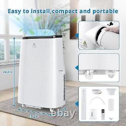 Portable Air Conditioner 14000 BTU 4in1 AC/Fan/Dehumidifier/Sleep 3 Speed Wind