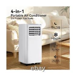 Portable Air Conditioner, 8000 BTU Dehumidifier with Remote Control, 4-in-1 P