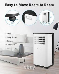 Portable Air Conditioner 8000 BTU Portable AC with Cooler Dehumidifier Fan