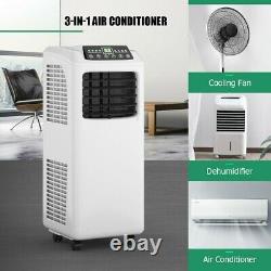 Portable Air Conditioner 8,000 BTU Cooling Dehumidifier Cooler Remote Control