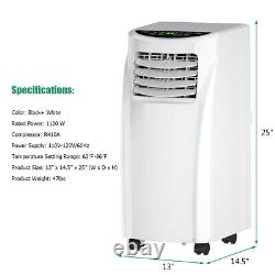 Portable Air Conditioner & Dehumidifier Function with Remote Window Kit 8,000 BTU
