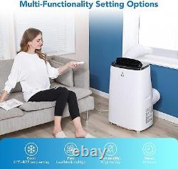 Portable Air Conditioners 14000BTU Air Cooler with Drying +Fan 3 Speed 24H Timer