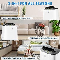 Portable Air Conditioners 14000BTU Air Cooler with Drying +Fan 3 Speed 24H Timer