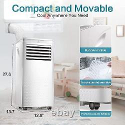 Portable Air Conditioners 14,000 BTU, Cooling, Dehumidifier & Fan 3-in-1, Quiet