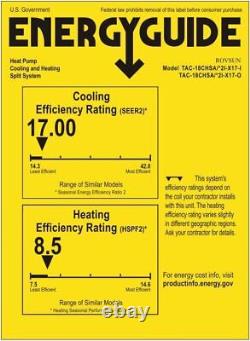 ROVSUN 16500 BTU AC Ductless Mini Split Air Conditioner withHeat Pump, Wifi, 230V