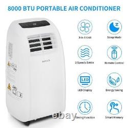 ROVSUN 8,000BTU AC Portable Air Conditioner Dehumidifier Fan AC Unit Remot Home