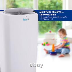 SereneLife 14000 BTU Portable Air Conditioner- with Built-in Dehumidifier & Fan