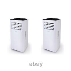 SereneLife 2 x SLPAC105W 300 SqFt 10000 BTU Portable Air Conditioner (2 Pack)
