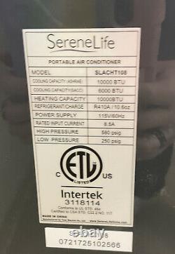 SereneLife 325 Square Feet 10000 BTU Air Conditioner/Heater NO REMOTE (Used)