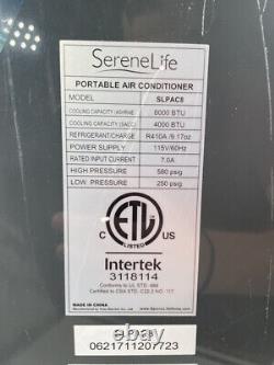 Serenelife Slpac8 Air Conditioner Built-in Dehumidifier & Fan Mode 8,000 Btu