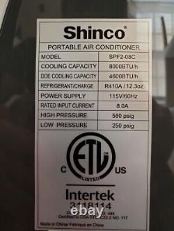 Shinco SPF2-08C White Portable Air Conditioner