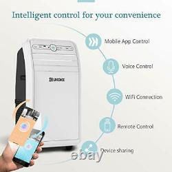 Smart WiFi Portable Air Conditioner with Cool Dehumidifier & Fan White Color