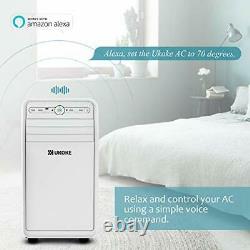 Smart WiFi Portable Air Conditioner with Cool Dehumidifier & Fan White Color