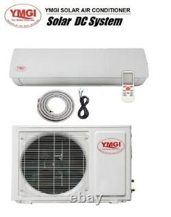 Solar DC Mini Split Air Conditioner Heat Pump YMGI System 9000 BTU 24V Ductless